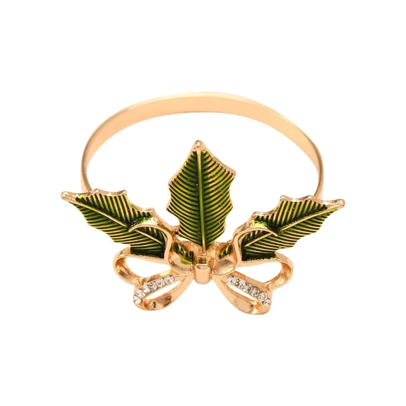 Christmas Casual Elegant Glam Christmas Tree Alloy Napkin Rings 1 Piece