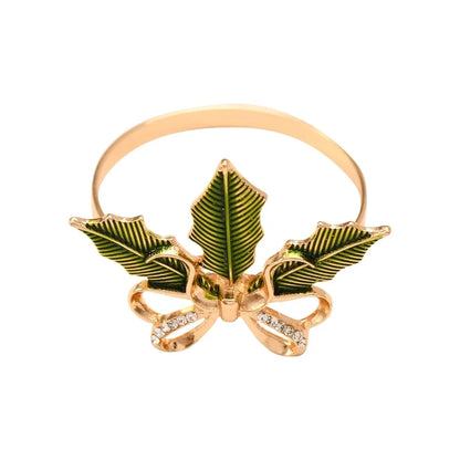 Christmas Casual Elegant Glam Christmas Tree Alloy Napkin Rings 1 Piece
