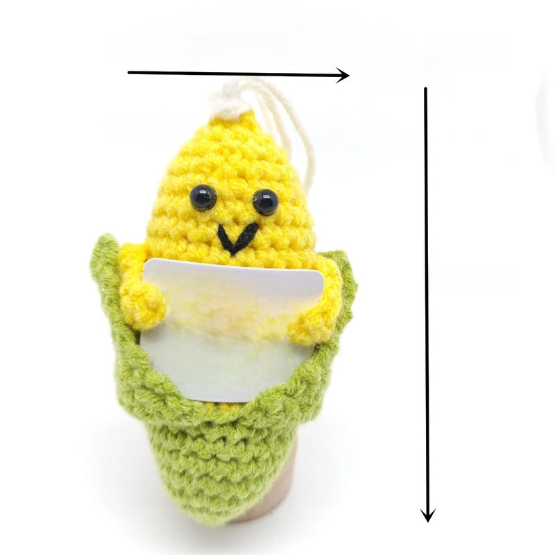 Cute Animal Fruit Vegetable Yarn Ornaments Artificial Decorations
