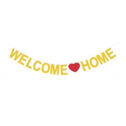 Welcome Home Decoration Pull Flag Welcome Home Decoration Family Activity Party Retirement Home Decoration Pull Flower