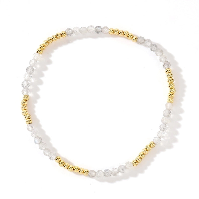 Bohemian Geometric Natural Stone Copper Bracelets In Bulk