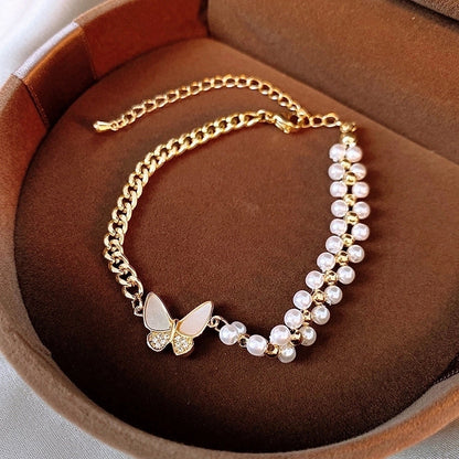 Fashion Star Heart Shape Butterfly Artificial Pearl Bracelets