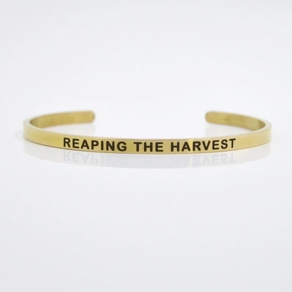 Minimalist Letter Stainless Steel Bangle