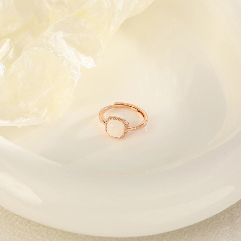 Fashion Heart Shape Butterfly Copper Plating Zircon Open Ring