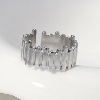 Fashion Solid Color 304 Stainless Steel 18K Gold Plated Plating Stainless Steel Rings