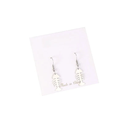 1 Pair Fashion Portrait Polishing 304 Stainless Steel Drop Earrings