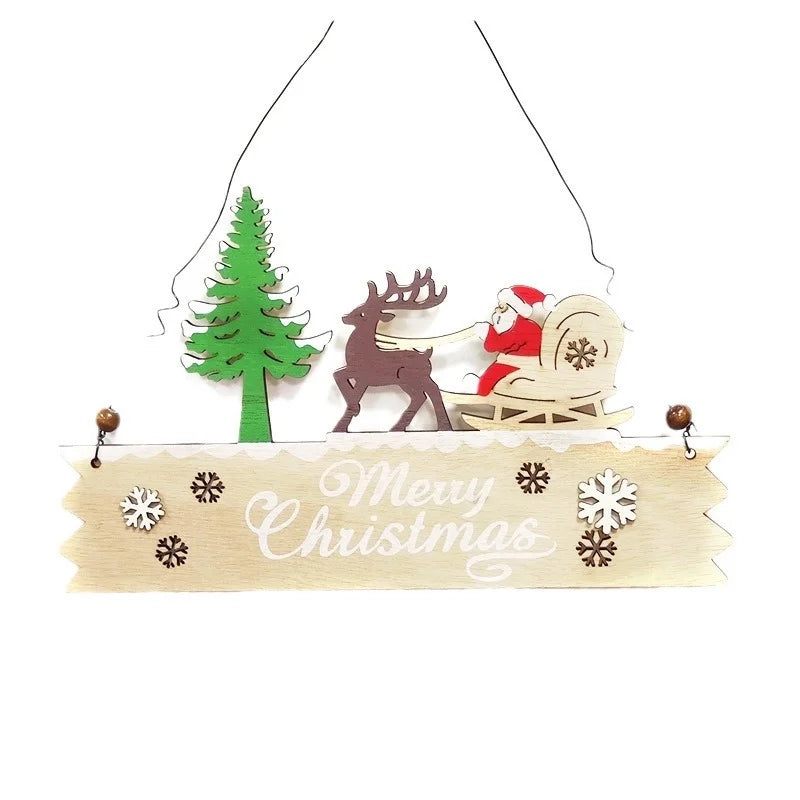 Cross-border Christmas Decorations Christmas Tree Pendant Snowflake Hanging Ball Pine Cone Gift Bag Christmas Old Man Small Drum Butterfly