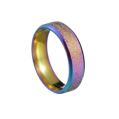 Fashion Geometric 201 Stainless Steel Gold Plated Plating Rings