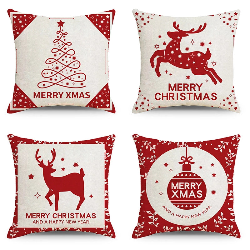 Christmas Combination Pillow Case New Home Sofa Decoration Cushion Pillow Case Manufacturers
