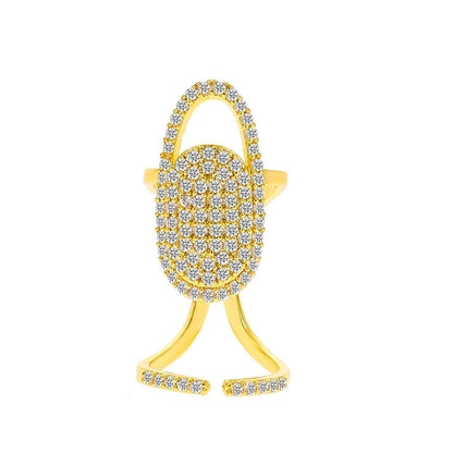 Luxurious Geometric Devil's Eye Heart Shape Copper Rhinestones Zircon Rings In Bulk