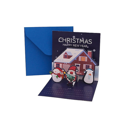 Christmas Sweet Color Block Festival Card