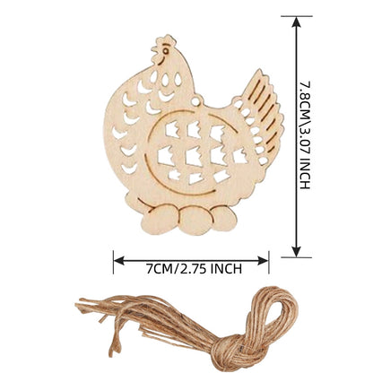 Christmas Pendant Home Decoration Supplies Wood Crafts Creative Carving Wood Christmas Tree Hanging Ornaments