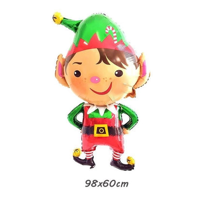 Christmas Casual Christmas Tree Santa Claus Snowman Aluminum Film Party Balloon Balloons