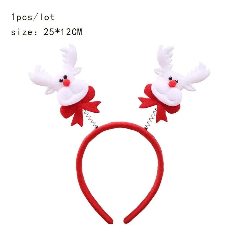 Christmas Streetwear Children Unisex Christmas Hat Christmas Tree Santa Claus Hair Band