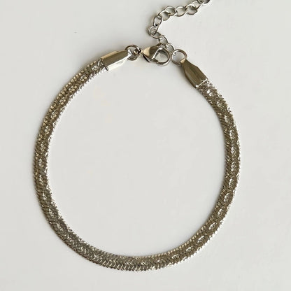 2 Pieces 304 Stainless Steel 18K Gold Plated Minimalist Classic Style Plating Solid Color Bracelets