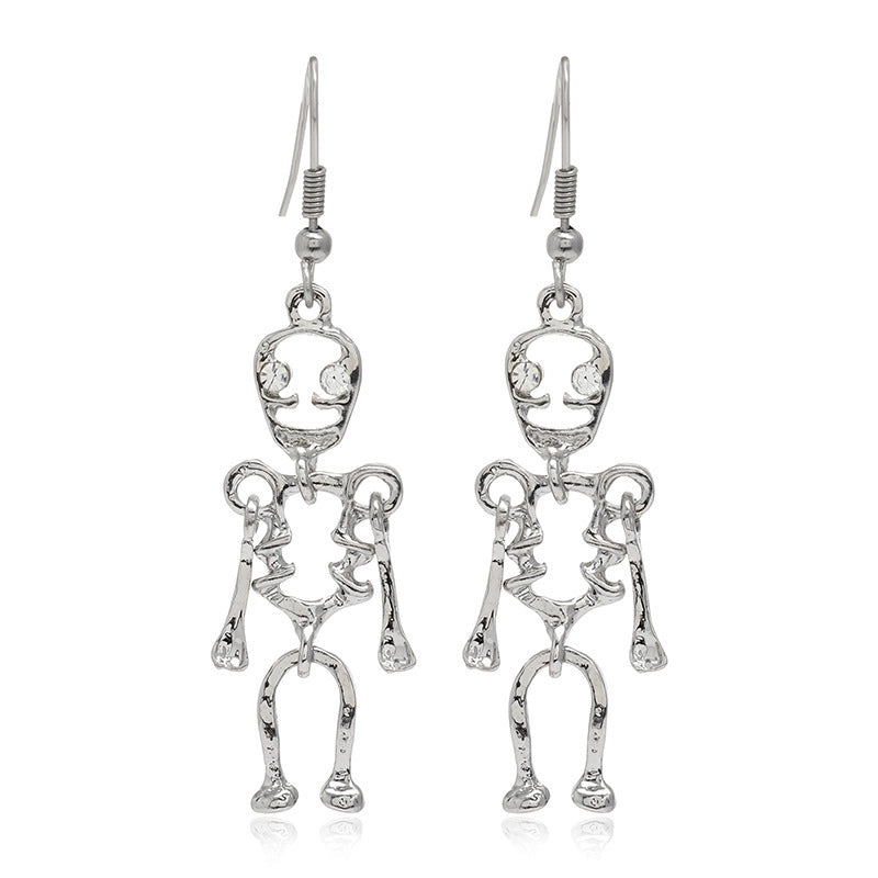 6 Pieces Gothic Cat Spider Alloy Women'S Drop Earrings 1 Pair