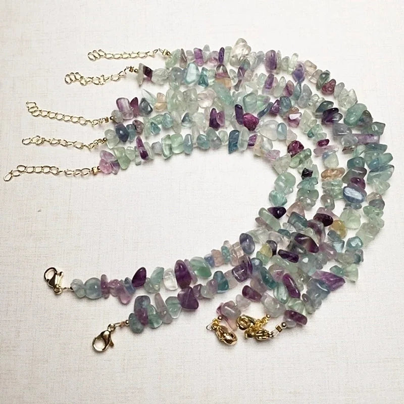 2 Pieces Ethnic Style Irregular Geometric Crystal Bracelets