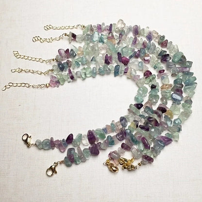 2 Pieces Ethnic Style Irregular Geometric Crystal Bracelets