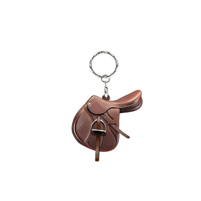 Saddle AcrylicKeychain Cross-border New Western Denim Saddle Keychain Pendant Schoolbag Pendant