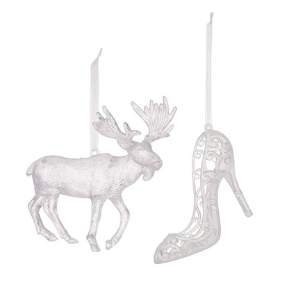 Christmas Minimalist Classic Style Elk Arylic Holiday Festival Hanging Ornaments Decorative Props