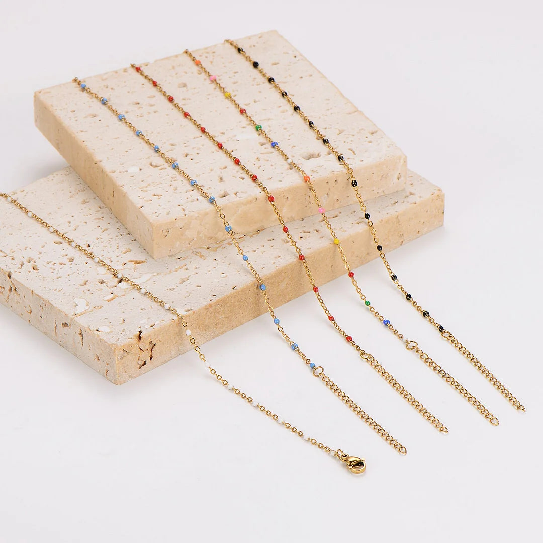 Women Minimalist Round Geometric Stainless Steel Electroplating Bracelets