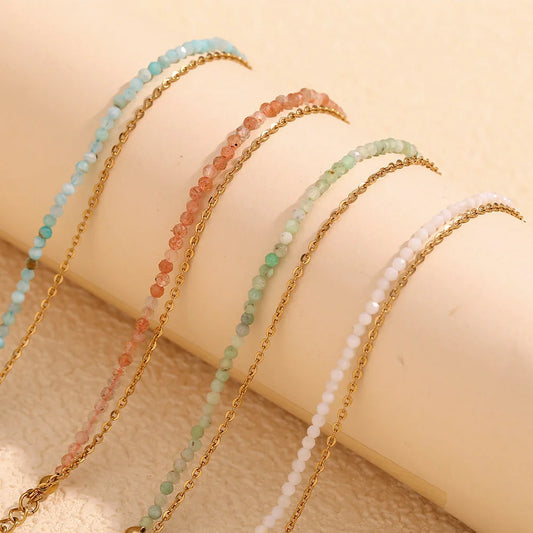 Women Fashion Circle Geometric Stainless Steel Electroplating Bracelets