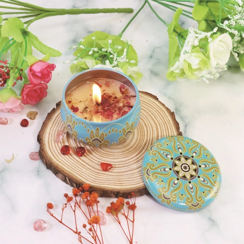 Christmas Fashion Santa Claus Contrasting Colors Flower Wax Metal