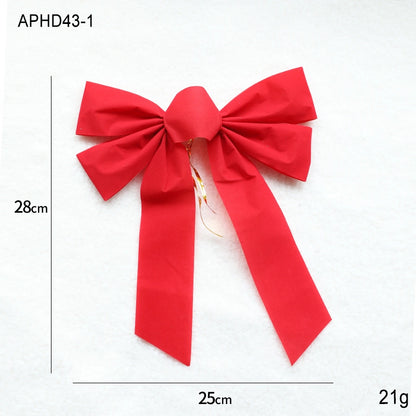 Christmas Minimalist Classic Style Bow Knot Holiday Festival Hanging Ornaments Decorations Hanging Ornaments