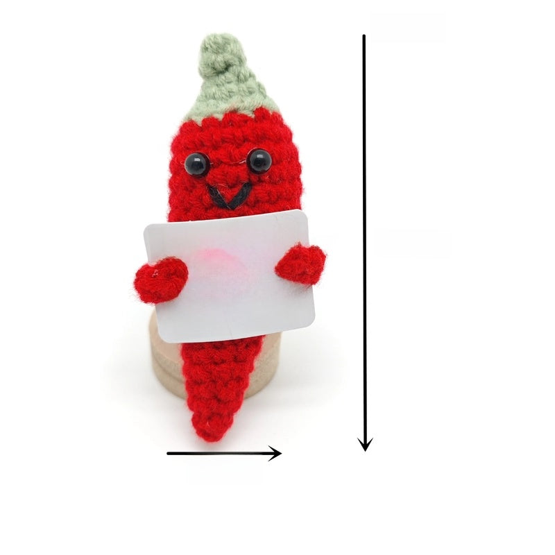 Cute Animal Fruit Vegetable Yarn Ornaments Artificial Decorations