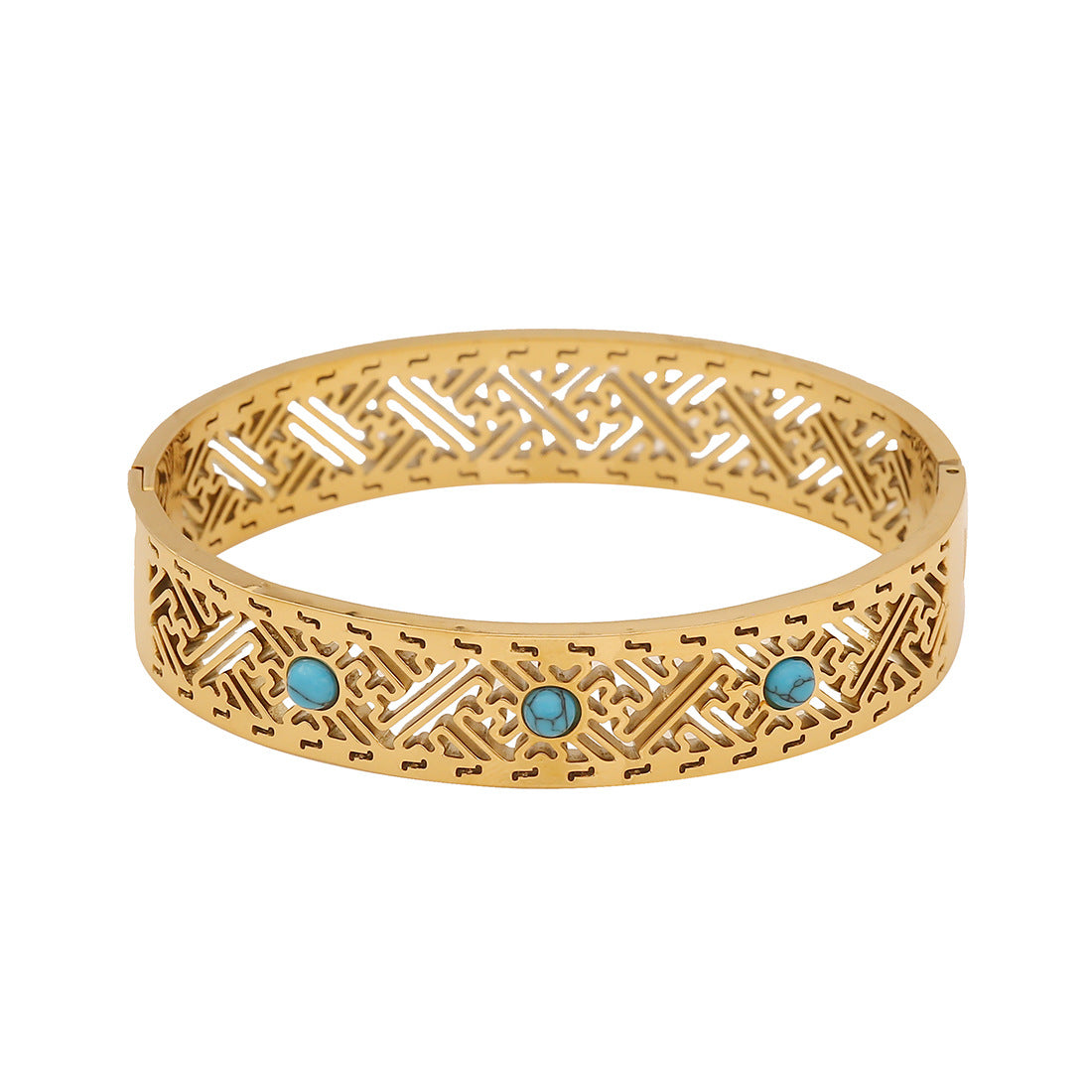 Vintage Retro Stainless Steel Electroplating Bangles