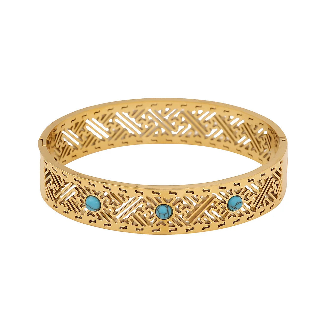 Vintage Retro Stainless Steel Electroplating Bangles