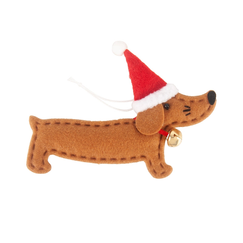 Christmas Dog Nonwoven Party Hanging Ornaments