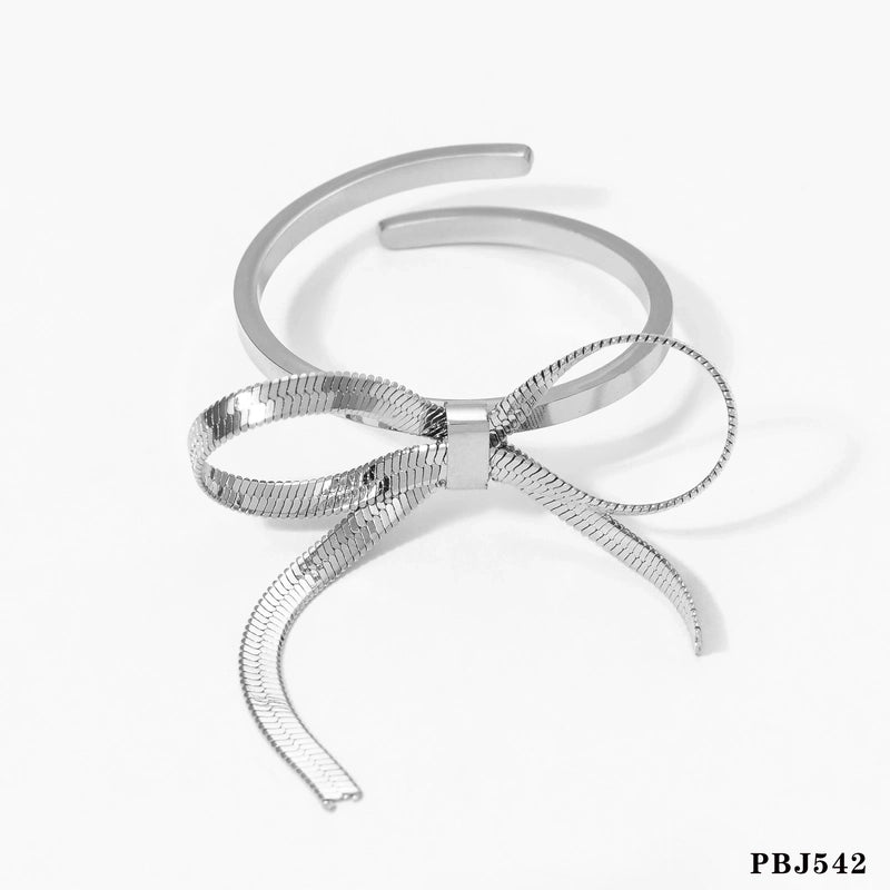 Casual Vacation Bow Knot 304 Stainless Steel 16K Gold Plated White Gold Plated Gold Plated Plating Bracelets Earrings Necklace