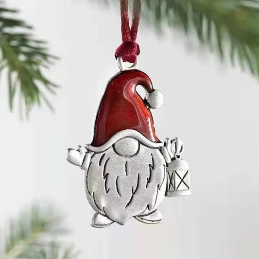 Cross-border Christmas Metal Alloy Ornaments Ornaments Alloy Decorations Christmas Pendants Snowman Santa Claus
