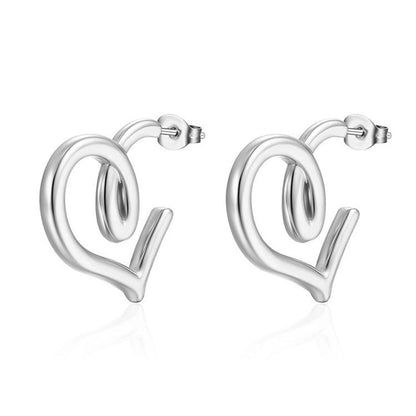 1 Pair Minimalist Classic Style Solid Color Plating 201 Stainless Steel 18K Gold Plated Earrings