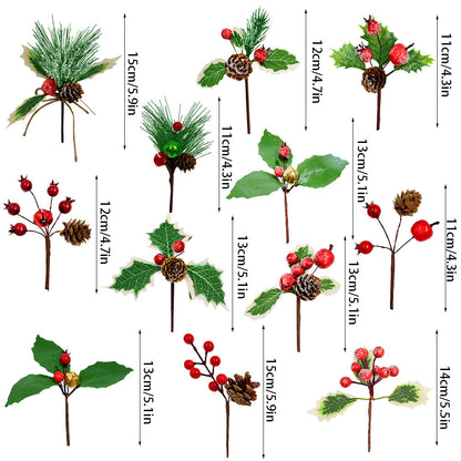 Pine Needles Pine Cones Christmas Tree Accessories Gift Box Decoration Real Flowers Christmas Decoration Desktop Ornaments Christmas