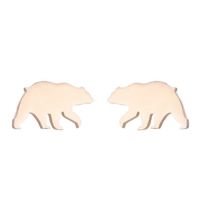 1 Pair Halloween Fashion Rabbit Bat Plating 304 Stainless Steel 18K Gold Plated Ear Studs