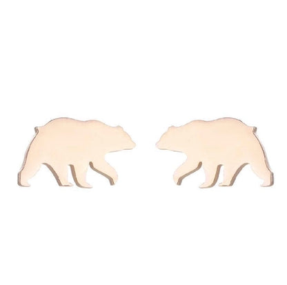 1 Pair Halloween Fashion Rabbit Bat Plating 304 Stainless Steel 18K Gold Plated Ear Studs