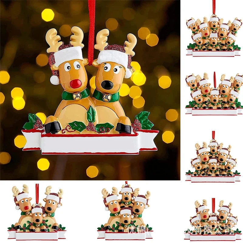Christmas Fashion Dog Resin Party Hanging Ornaments
