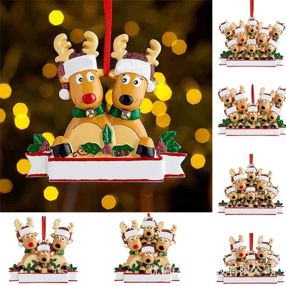 Christmas Fashion Dog Resin Party Hanging Ornaments