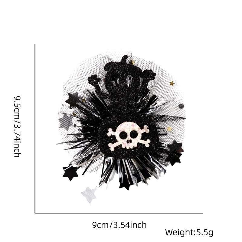 Halloween Gothic Women's Color Block Plastic Hair Clip