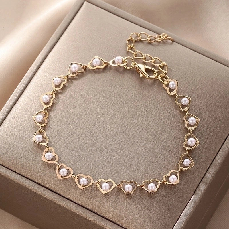 Cute Vintage Style Funny Devil's Eye Heart Shape Butterfly Copper Plating Bracelets