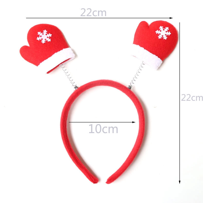 Christmas Hairband Old Man Snowman Elk Horn Headband Christmas Decorations Children Party Headdress