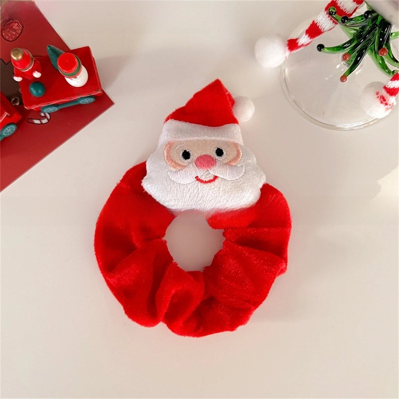Christmas Minimalist Women's Christmas Tree Santa Claus Hair Tie