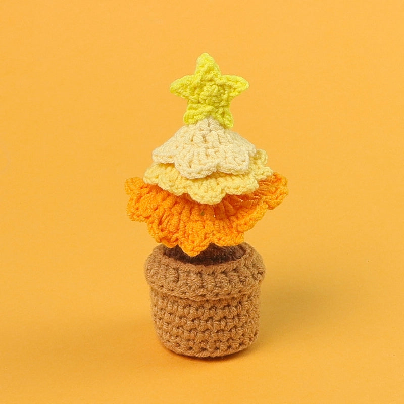 Christmas Pastoral Christmas Tree Plastic Yarn Party Ornaments