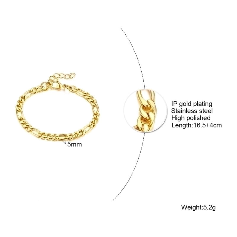 Retro Streetwear Tree 201 Stainless Steel 18K Gold Plated Bracelets In Bulk