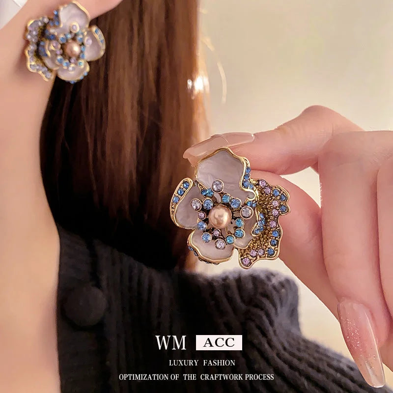 Choker Medieval Flower Geometric Alloy Electroplating Earrings