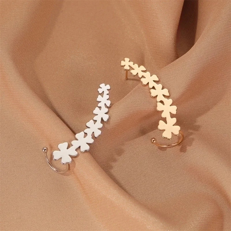 New Earrings Simple Star Love Ear Hangings Non-mainstream Single Ear Jewelry