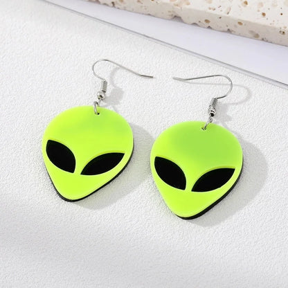 2 Pieces Halloween Fashion Skull Plating Copper Drop Earrings