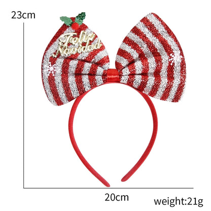 Christmas Cute Sweet Bow Knot Party Headband Party Accessories